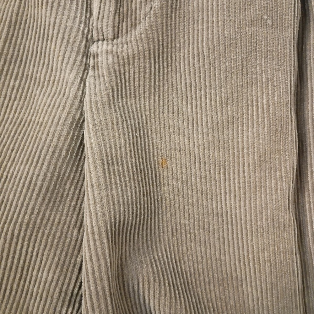 Vtg Perry Ellis Cottons Corduroy Pants Mens 38/32‎ (31) Tan Wide Leg Pleated Y2K - Picture 12 of 12